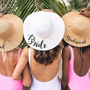 Bachelorette Straw Hats
