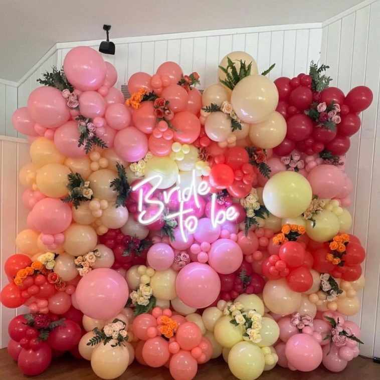Balloon Wall Bridal Shower Decor Jamaica
