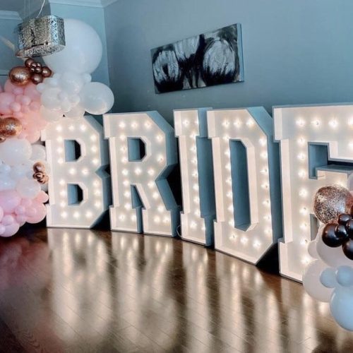 ride Marquee Letters for Bachelorettte Party