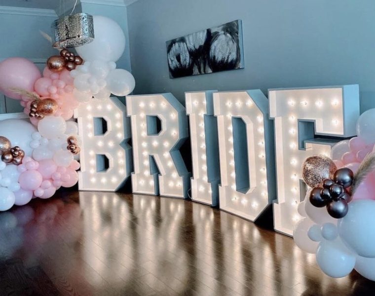 ride Marquee Letters for Bachelorettte Party
